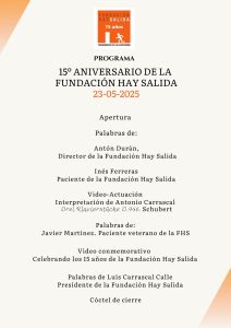 Programa 15º aniversario